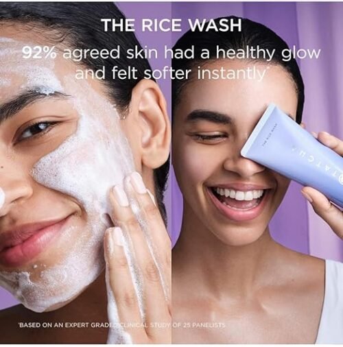 TATCHA The Rice Wash – 3-in-1 Gentle, Hydrating & Brightening Facial Cleanser for a Luminous Glow - Image 2